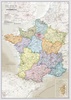 Wandkaart Classic Frankrijk | 84 x 119 cm | Maps International