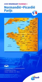 Wegenkaart - landkaart Frankrijk 4 Normandie,Picardië,Parijs | ANWB Media