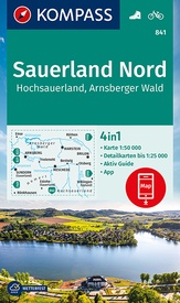 Wandelkaart 841 Sauerland Nord | Kompass