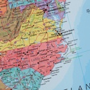 Wandkaart USA - Verenigde Staten Politiek, 120 x 100 cm | Maps International