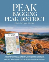 Peak District Peak Bagging fold-out map poster
