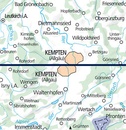 Wandelkaart 46 Outdoorkarte Kempten (Allgäu) und Umgebung | Kümmerly & Frey