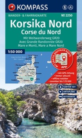 Wandelkaart - Fietskaart 2250 Korsika Nord - Corse du Nord | Kompass
