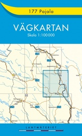 Wegenkaart - landkaart 177 Vägkartan Pajala | Lantmäteriet