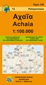 Wegenkaart - landkaart 13 Achaia - deel Peloponnesos | Anavasi