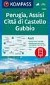 Wandelkaart 2464 Perugia - Assisi - Città di Castello - Gubbio | Kompass