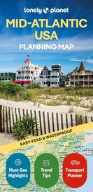 Wegenkaart - landkaart Planning Map Mid-Atlantic USA | Lonely Planet