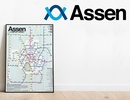 Stadsplattegrond Assen Metro Transit Map - Metrokaart | Victor van Werkhoven