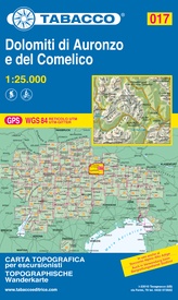 Wandelkaart 017 Dolomiti di Auronzo e del Comelico | Tabacco Editrice