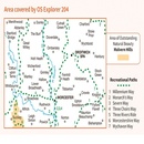 Wandelkaart - Topografische kaart 204 OS Explorer Map Worcester, Droitwich Spa | Ordnance Survey