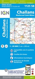 Wandelkaart - Topografische kaart 1125SB Challans, Machecoul-Saint-Même | IGN - Institut Géographique National