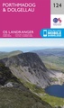 Wandelkaart - Topografische kaart 124 Landranger  Dolgellau & Porthmadog - Wales | Ordnance Survey