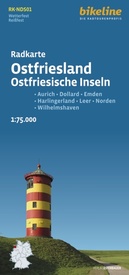 Fietskaart NDS01 Bikeline Radkarte Ostfriesland | Esterbauer