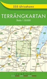 Wandelkaart - Topografische kaart 555 Terrängkartan Ulrichehamn | Lantmäteriet
