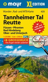 Wandelkaart 409 XL Tannheimer Tal - Reutte | Mayr