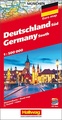 Wegenkaart - landkaart Duitsland zuid - Deutschland sud | Hallwag
