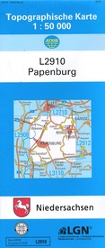Topografische kaart L2910 Papenburg | LGL Niedersachsen