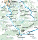 Wandelkaart 32 Outdoorkarte Oberer Mittelrhein Koblenz to Bingen | Kümmerly & Frey