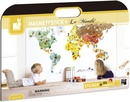 Kinderwereldkaart Muursticker Wereld Magnetisch | Janod