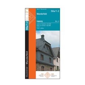 Wandelkaart 56A/1-2 Topo25 Manderfeld | NGI - Nationaal Geografisch Instituut