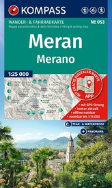 Wandelkaart 053 Meran - Merano | Kompass