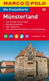 Wegenkaart - landkaart 08 Marco Polo Freizeitkarte Münsterland | Marco Polo