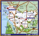 Wegenkaart - landkaart 324 Charente - Charente Maritime | Michelin