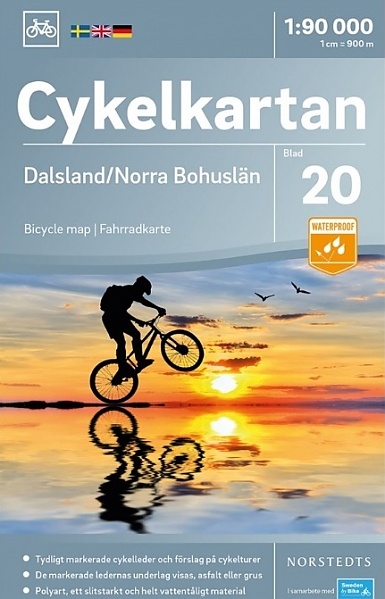 Fietskaart 20 Cykelkartan Dalsland - Norra Bohuslän - Bohuslän North