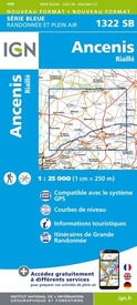 Topografische kaart - Wandelkaart 1322SB Ancenis | IGN - Institut Géographique National