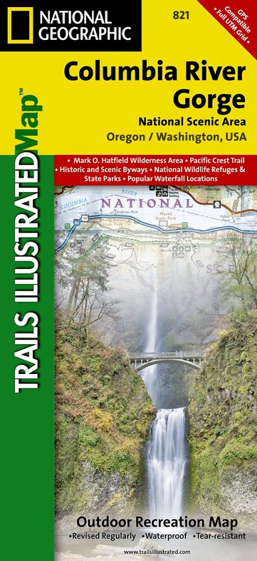 Wandelkaart - Topografische kaart 821 Trails Illustrated Columbia River