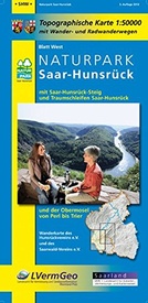 Wandelkaart SHW Naturpark Saar-Hunsrück Blatt West | LVA Rheinland Pfalz