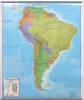 Wandkaart Zuid Amerika - South America political, 100 x 120 cm | Maps International