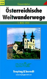 Wegenkaart - landkaart Gesamtplan Österreichische Weitwanderwege | Freytag & Berndt