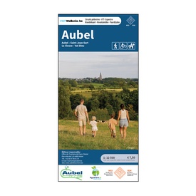 Wandelkaart Aubel wandelkaart, mountainbike en paarden rondritten | NGI - Nationaal Geografisch Instituut