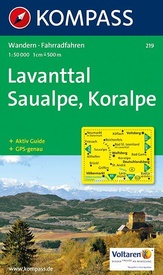 Wandelkaart 219 Lavanttal - Saualpe - Koralpe | Kompass