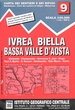 Wandelkaart 09 Ivrea, Biella e Bassa Valle d'Aosta | IGC - Istituto Geografico Centrale