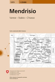 Wandelkaart - Topografische kaart 1373 Mendrisio | Swisstopo
