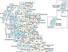 Overzicht wandelkaarten / topografische kaarten Schotland Ordnance Survey 1:50.000