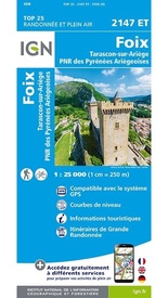 Wandelkaart 2147ET Foix | IGN - Institut Géographique National