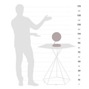 Klassieke wereldbol Design tafelglobe Bridge ø 22 cm - met geïntegreerd draadloos oplaadsysteem | Zoffoli