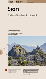 Wandelkaart 25021 Sion | Swisstopo