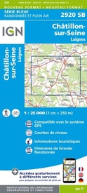 Topografische kaart - Wandelkaart 2920SB Châtillon-sur-Seine | IGN - Institut Géographique National