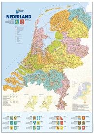 Wandkaart 36 Nederland ( Beschrijfbaar ) | ANWB Media