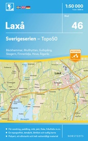 Wandelkaart - Topografische kaart 46 Sverigeserien Laxå - Laxa | Norstedts