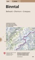 Wandelkaart - Topografische kaart 1270 Binntal | Swisstopo