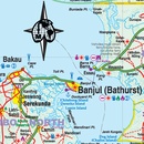 Wegenkaart - landkaart Senegal / Gambia | ITMB