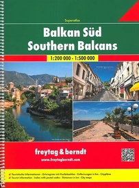 Wegenatlas Superatlas Balkan Süd - Balkan Zuid | Ringband | A4-Formaat | Freytag & Berndt