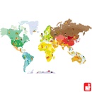 Kinderwereldkaart Muursticker Wereld Magnetisch | Janod