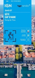Wandelkaart 2645ET Sète / Cap d'Agde / Etang de Thau | IGN - Institut Géographique National