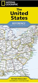Wegenkaart - landkaart United States Map (folded with flags and facts) - Verenigde Staten + vlaggen + info | National Geographic